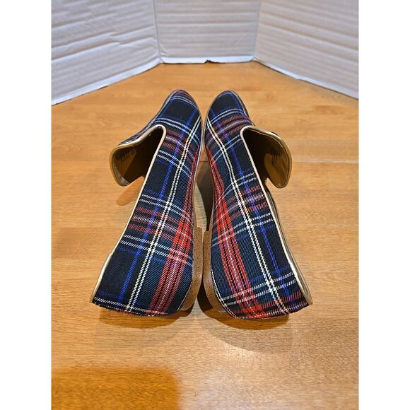 J Crew Stewart Tartan Plaid Loafers Ladies Sz 7 Holiday Preppy Town & Country - Picture 5 of 10